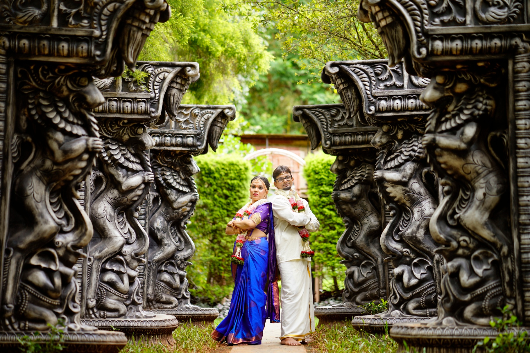Elements Bangalore mandap at golden hour
